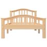 Bed Frame Solid Pinewood 100x200 cm Image 3