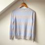 Paul Costelloe 100% Pure Cashmere Striped Jumper | Crew Neck Size 10 Image 6