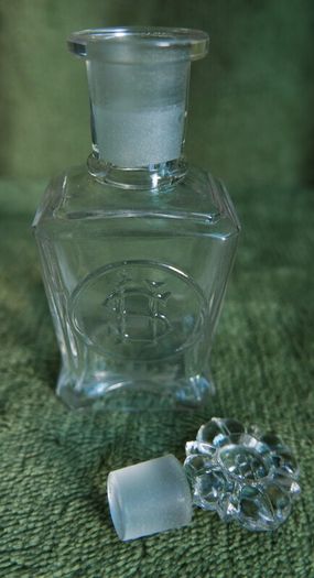 Antique 1800s Societe Hygienique Paris France Perfume Bottle. In Perfect Condition.