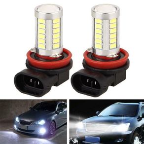 2x White H8 H11 18W 5630 SMD Bulb Car Auto Light Projector Driving Fog Lamp DC 12V