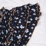 Mint Velvet Black Blue Floral Smocked Peplum Top Ruffle Sleeve Blouse 8UK/36EU Image 4
