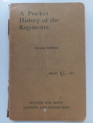 SALE!  A Pocket History Of The Regiments by Lieutenant Charles Lamb, 2nd edition, 1917