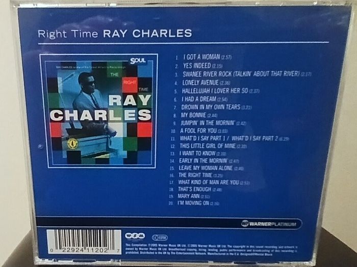 Ray Charles The Right Time CD Album