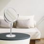 Magnifying Makeup Mirror with 1x 10x Magnification, High Definition, 6 Double Sided Vanity Tabletop Mirror with Crystal-like Style, 360 Rotation for Dressing Table, Desk, Bathroom, Bedroom Image 2