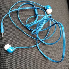 Blue earphones