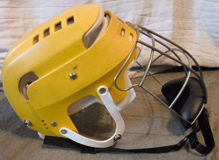 yellow cooper helmet