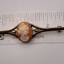 Vintage 9ct gold cameo brooch Image 5