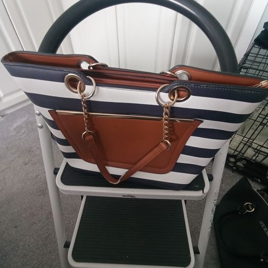New Look stripe shoulder bag