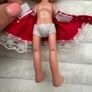 Mini doll I love Minnie Famosa Disney blonde dress red approx. 16 cm. Used Please see pictures Image 10