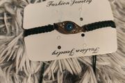Blue Braided Evil Eye Bracelet New