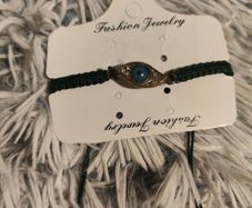 Blue Braided Evil Eye Bracelet New