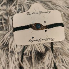Blue Braided Evil Eye Bracelet New