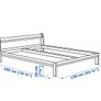 Double bed frame with slats Image 5