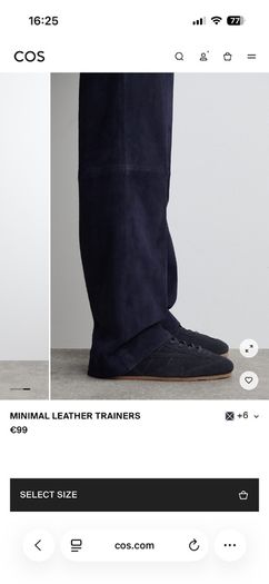 Cos navy trainers sneakers