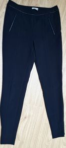 Split hem black leggings
