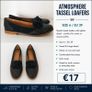 Black Glitter Tassel Loafers Size 6 Image 2