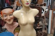 Vintage 60's Hollow Back Female Hanging Mannequin Torso