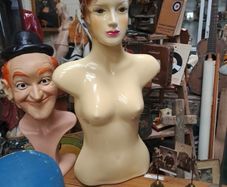 Vintage 60's Hollow Back Female Hanging Mannequin Torso