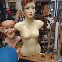 Vintage 60's Hollow Back Female Hanging Mannequin Torso