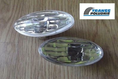 Transparent Silver Side Light Repeater Indicators Vauxhall Opel Vectra B 95-03