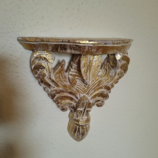 Vintage neoclassical style wall shelf