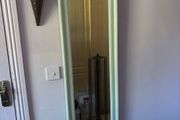 vintage French style mirror, green