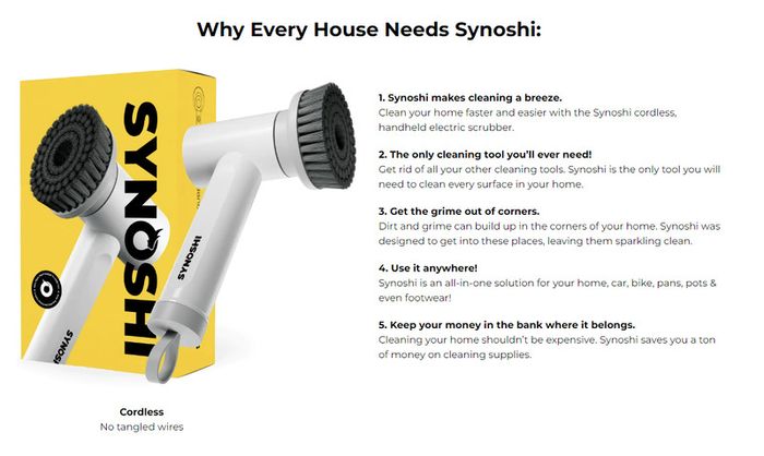 Synoshi Cordless Cleaning Brush