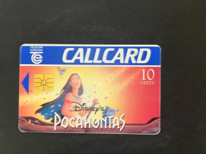 Disney telecom eireann callcards inc Aladdin Pocahontas and hunchback of notre dame