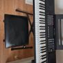 Keyboard with music stand, stand and chair. 61 keys. Barely used Image 4