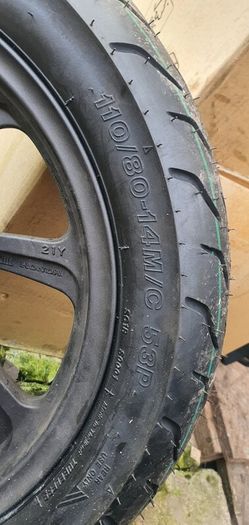 honda pcx front wheel with new tyre