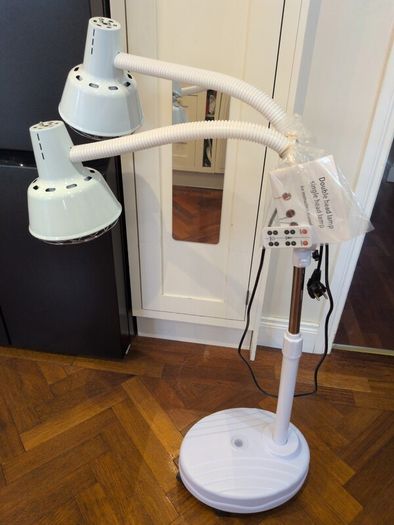 IR-Heat-Infrared, Infrared Red Light Therapy Lamp, Dual Head 360 Adjustable Infrared Lamp