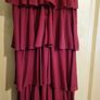 NEXT Jolie Moi maxi dark red ruffle dress 10 NEW Image 5