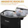 Car Bin, Leak-Proof Car Bin for Tidy Use, Foldable and Waterproof Car Accessories for Interior, Multipurpose Rubbish Bin with Lid, Adjustable Straps and Multiple Pockets Image 4