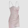 Teen disco ruched dress Image 5
