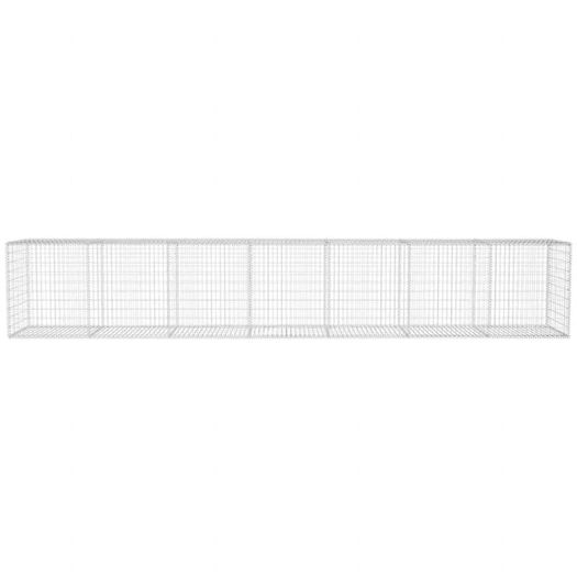 Gabion Wall with Cover Galvanised Steel 600x50x100 cm