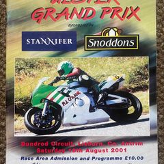 2001 Ulster Grand Prix Programme - Motorcycle Racing - Dundrod Circuit, Antrim