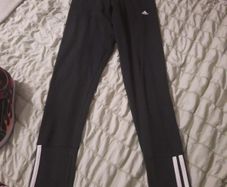 black adidas workout leggings