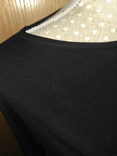 Next black jersey star top uk8-10
