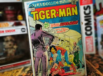 Tiger-man ! FIRST ISSUE ! Origin of Tiger-man ! Bronze Age Comic from 1975 ! by Atlas Seaboard !