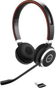 Jabra Evolve 65 wireless and wired headphone.