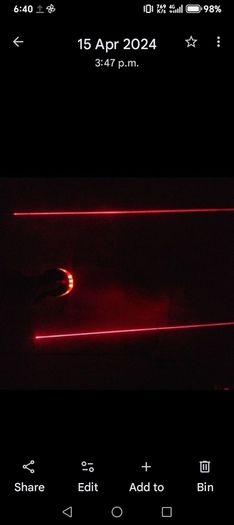 Back Light With 2 Safety Lazer Lights
