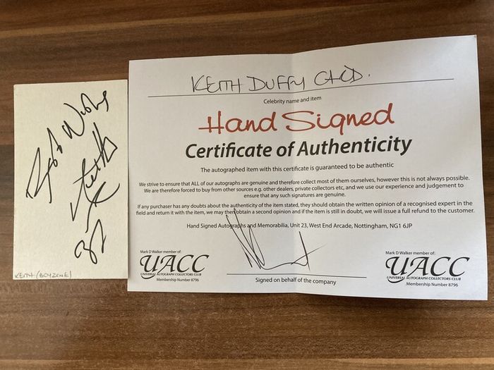 Keith Duffy Signature