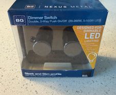 Nexus metal dimmer switch