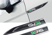 2Pcs VRS 3D Metal Stickers For Skoda OCTAVIA A7 VRS MK2 MK3 A5 Superb 3 2 Rapid Kodiaq Karoq Fabia Kamiq Car Styling Accessories
