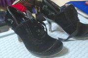 Irregular Choice Abigail's 3rd Party Black and Polkadot Bow