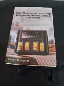 Dual zone digital air fryer