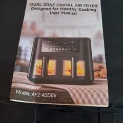 Dual zone digital air fryer
