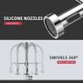 Kitchen Tap, Spring Kitchen Sink Mixer Taps with Pull Out Spray, Commercial Faucet Single Handle Lever, High Arc Swivel 360 with 2 Spray Image 2