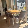 Modern Wooden Dining Table  Seats 4 Image 2