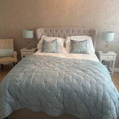 Throw and lamps